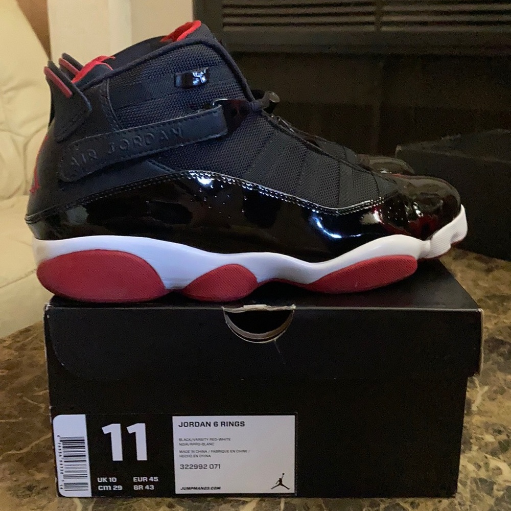 Jordan 6 Rings Black/Red